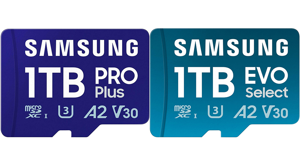 Samsung 1TB Pro Plus und 1 TB EVO Wählen Sie microSD -Karten aus
