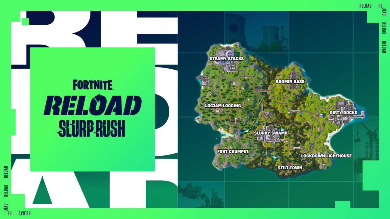 Die neue Fortnite -Reload -Karte.