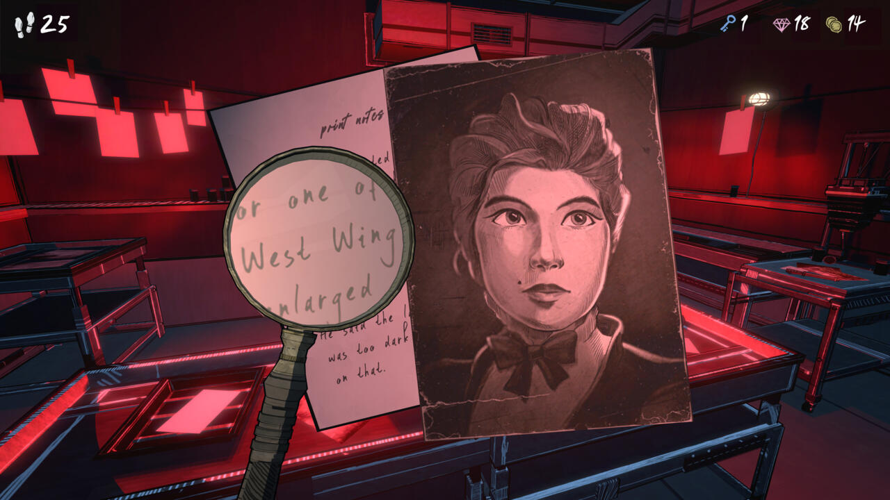 Detective spielen, komplett mit Lupenglas, im blauen Prinzen.
